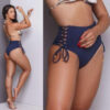 Calcinha de Biquíni Alta Strappy Lycra