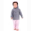 Pijama Manga Longa Infantil Fe Capuz Moleton