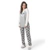 Pijama Manga Longa Feminino Xadrez Moleton