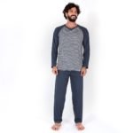 Pijama Manga Longa Masculino Algodão