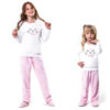 Pijama Manga Longa Infantil Fe Peluciado
