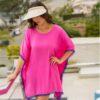 Saida de Praia Caftan Pompom Viscose