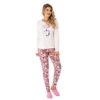 Pijama Manga Longa Feminino Com Legging Canelado