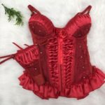 Calcinha Tradicional Lateral Dupla Tule Elegance Vermelho 4640 P