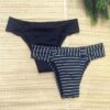 Calcinha de Biquíni Tanga Presilhas Lycra