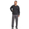 Pijama Manga Longa Masculino Xadrez Moleton