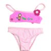 Conjunto de Biquíni Infantil Top Bordado Lycra