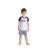 Pijama Manga Curta Infantil Ma Fechado Viscoflex