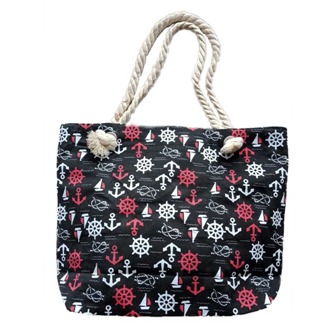 Bolsa de Praia Com Ziper Algodão/Poliéster Bolsa de Praia Com Ziper Algodão/Poliéster