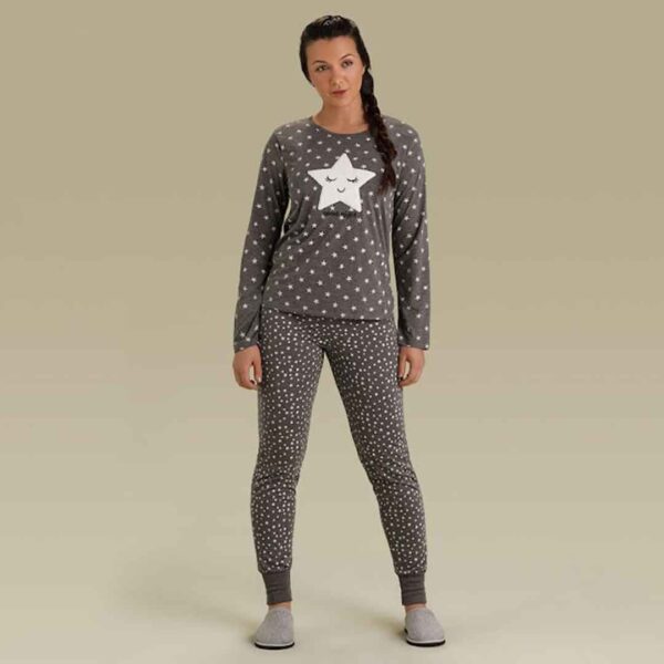 Pijama Manga Longa Feminino Com Legging PV