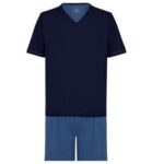 Pijama Manga Curta Infantil Ma Gola V Algodão Pijama Manga Curta Infantil Ma Gola V Algodão