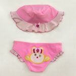 Conjunto de Biquíni Infantil Com Chapéu Lycra Conjunto de Biquíni Infantil Com Chapéu Lycra