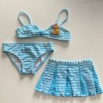 Conjunto de Biquíni Infantil Saia Lycra
