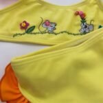 Conjunto de Biquíni Infantil Com Babado Lycra