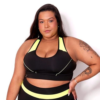 Top S/ Bojo Fitness Tela Poliéster