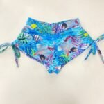 Calcinha de Biquíni Infantil Short De Amarrar Lycra