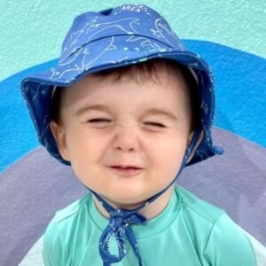 Chapéu Infantil Aba Curta Proteção UV Poliéster