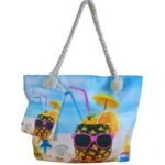 Bolsa de Praia Com Ziper Celulose