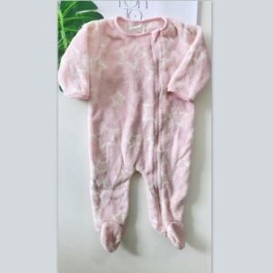 Pijama Manga Longa Infantil Fe Macacão Com Zíper Fleece