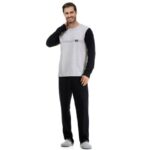 Pijama Manga Longa Masculino Fechado Algodão