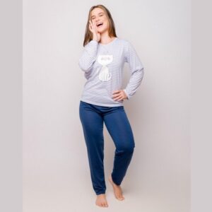 Pijama Manga Longa Feminino Fechado PV