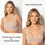 Sutiã Básico Sem Bojo Top Alça Fixa Microfibra