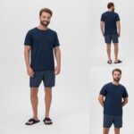 Pijama Manga Curta Masculino Gola Redonda PV