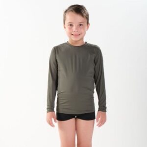 Blusa Com Proteção UV Infantil Manga Longa Poliamida