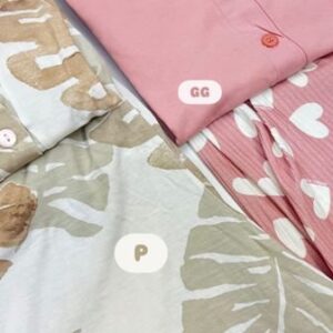 Short Doll Aberto de Botões Manga Curta Viscolycra