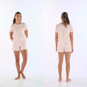 Short Doll Manga Curta Algodão