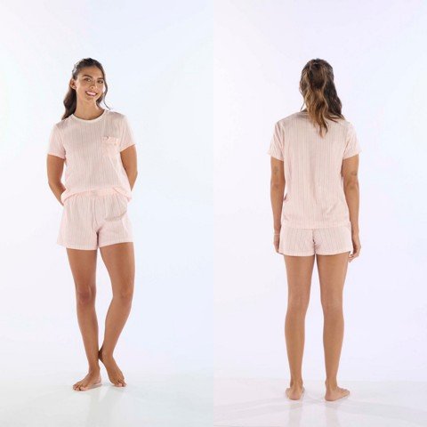 Short Doll Manga Curta Algodão Short Doll Manga Curta Algodão