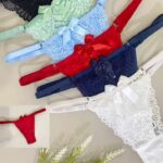 Calcinha Fio Dental String Microfibra/Renda