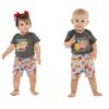 Pijama Manga Curta Infantil Fe Body Manga Curta Delicate