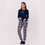 Pijama Manga Longa Feminino Com Legging Suede Pijama Manga Longa Feminino Com Legging Suede