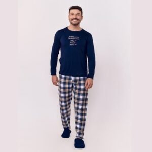 Pijama Manga Longa Masculino Suede