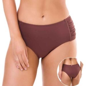 Calcinha de Biquíni Clássica Drapeado Lycra