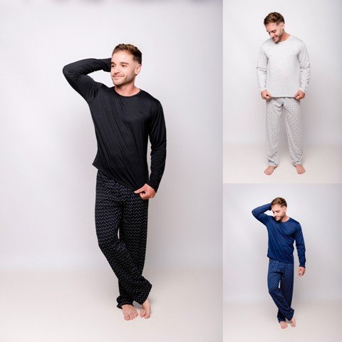 Pijama Manga Longa Masculino Fechado PV Pijama Manga Longa Masculino Fechado PV