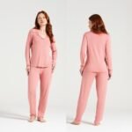 Pijama Manga Longa Feminino Aberto de Botões Algodão Pijama Manga Longa Feminino Aberto de Botões Algodão