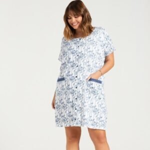 Camisola M/L Aberto de Botões Algodão