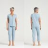 Pijama Capri Aberto de Botões Algodão