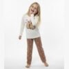 Pijama Manga Longa Infantil Fe Fechado PV
