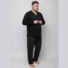Pijama Manga Longa Masculino Aberto de Botões PV