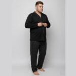 Pijama Manga Longa Masculino Aberto de Botões PV Pijama Manga Longa Masculino Aberto de Botões PV