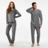 Pijama Manga Longa Unisex Fechado Fleece