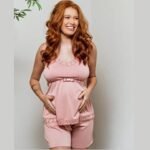 Short Doll Gestante Liganete/Renda Short Doll Gestante Liganete/Renda